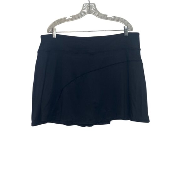 Nine West Activewear Skort Skirt Womens 2X Black New Built In Shorts - Picture 1 of 6